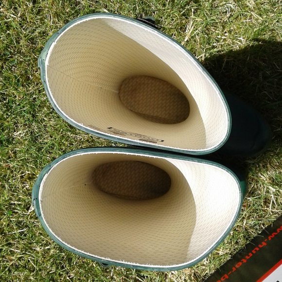 Hunter Dark Green Matte Original Tall Boots W6 - Picture 4 of 6